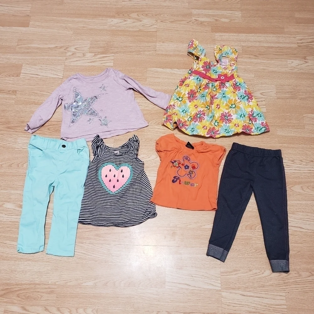 Girls size 24 months bundle of 6 items